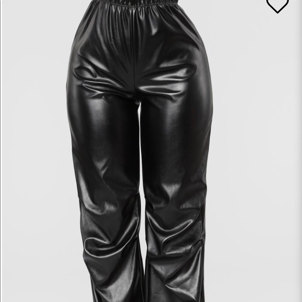 Vegan Leather Joggers